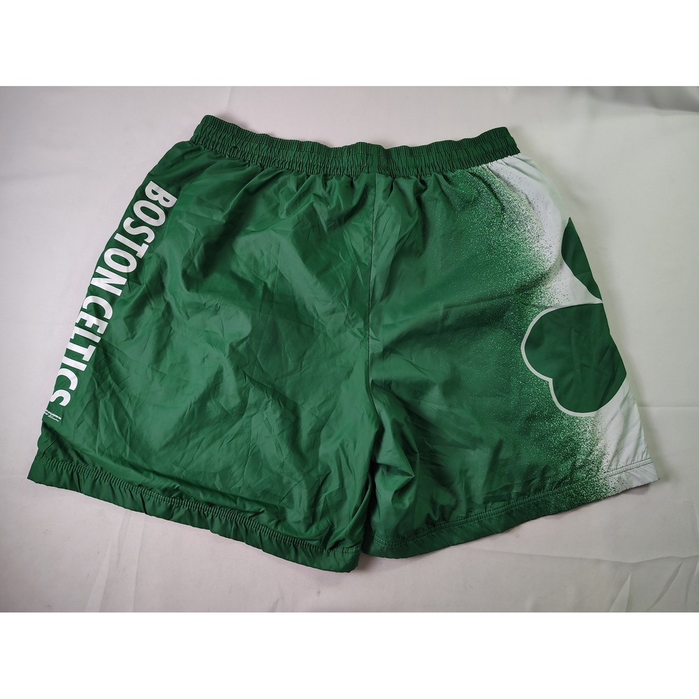 Nike Boston Celtics Courtside Shorts Mens 2XL Green NBA Basketball Graphic